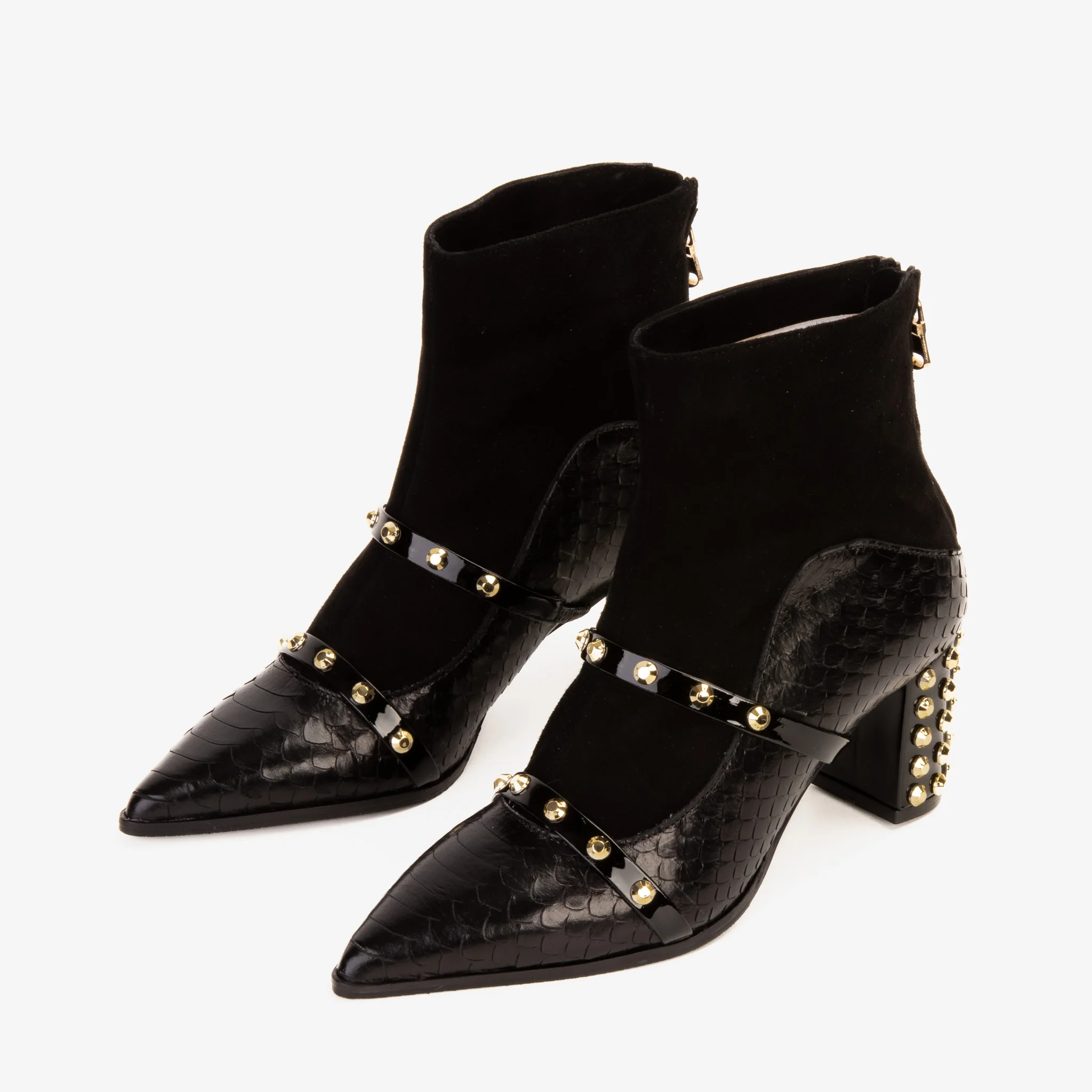 The Valentina Leather Block Heel Women Boot - Image 9